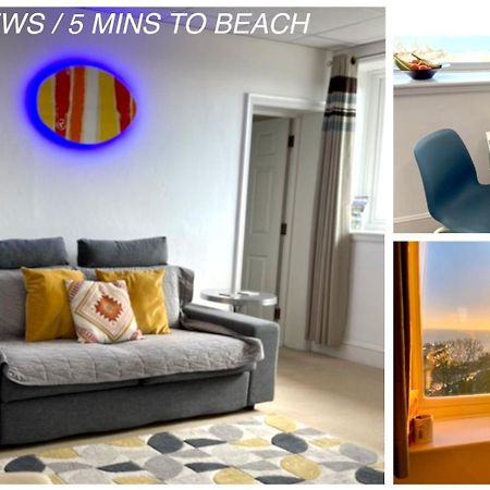 Sea View Family Stay By Beach Gym & Parking 본머스 외부 사진